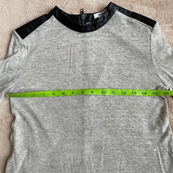 Helmut Lang Wool and Leather Sweater - Picture 2 of 11